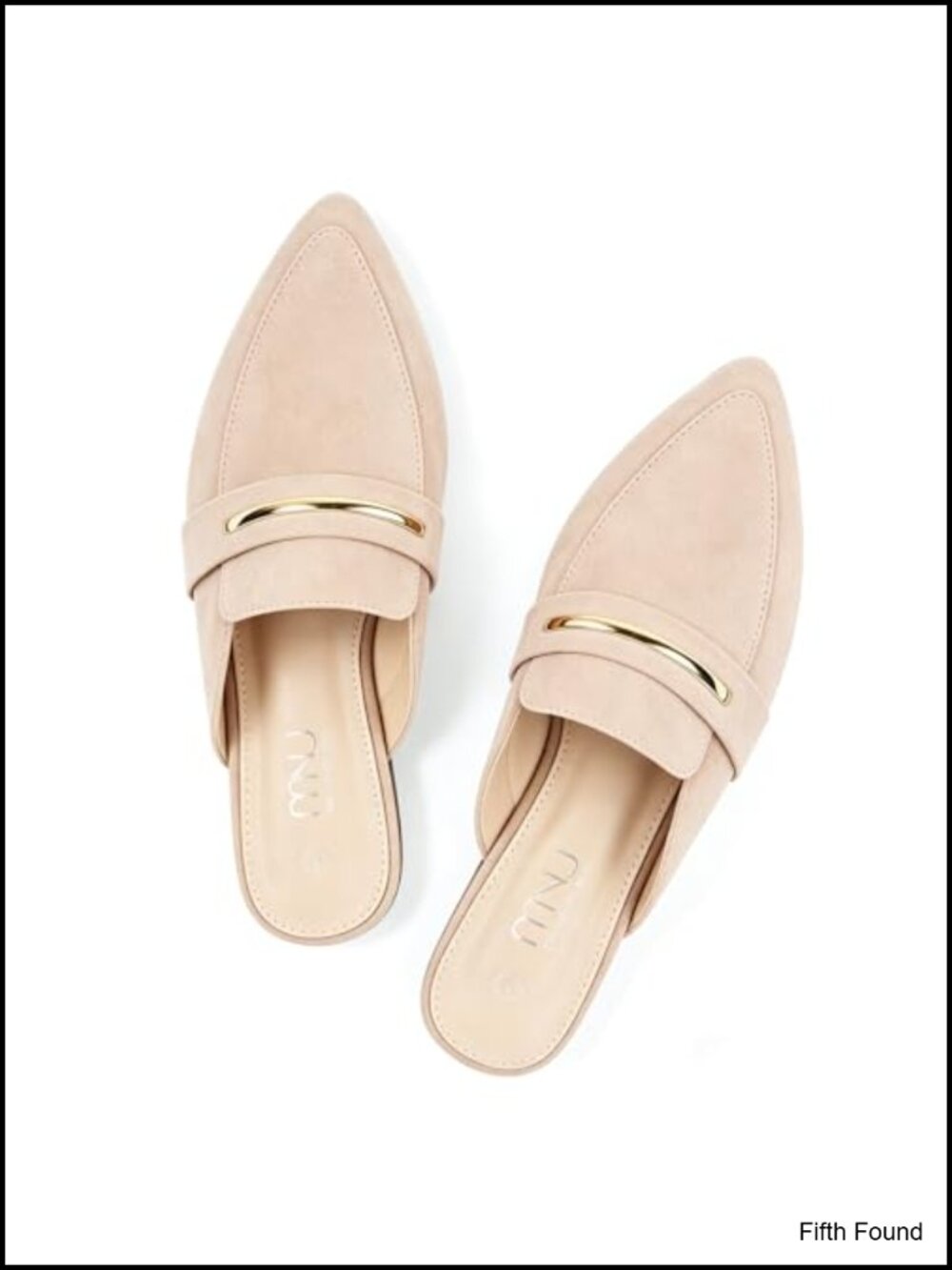 MUSSHOE Womens Suede Mules Slip On Backless Loafers Cushioned Memory Foam